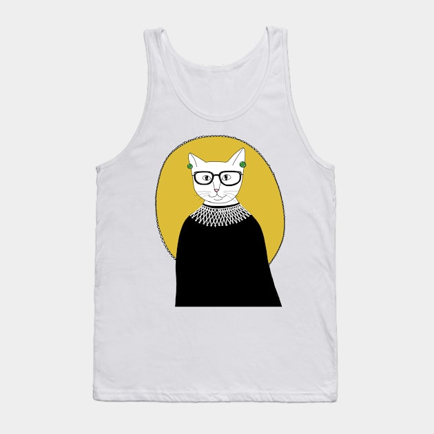 RBG As a Cat Tank Top by KilkennyCat Art